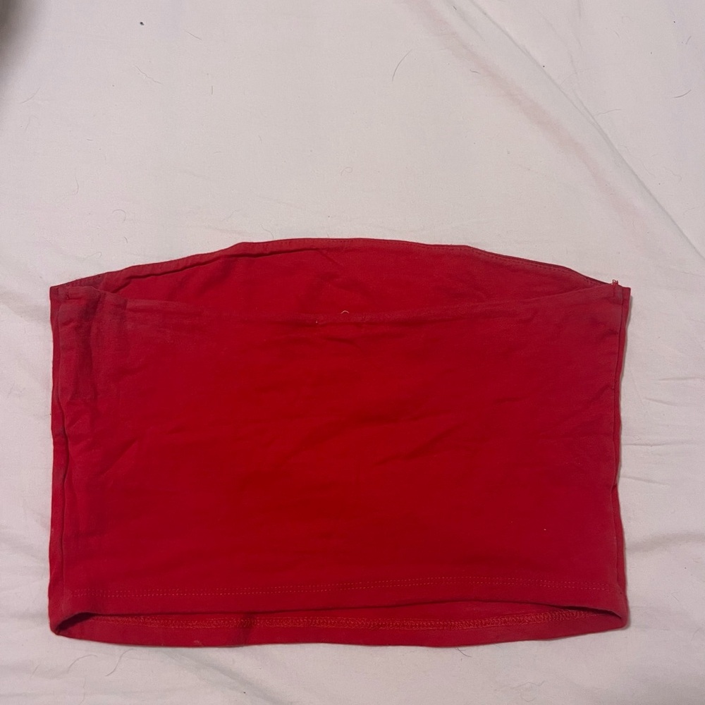 Red Tube Top - Picture 2 of 3